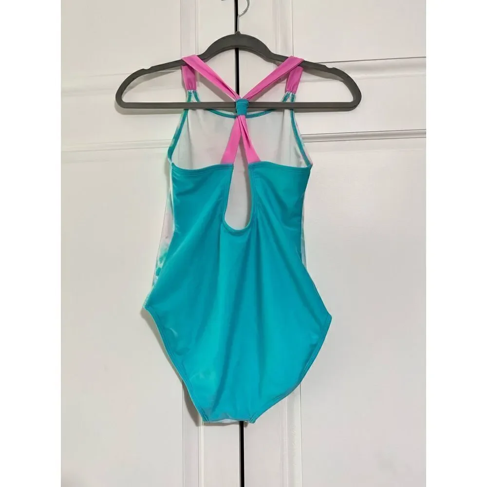‎Girls One Piece Swimsuit - Heart Tie-Dye